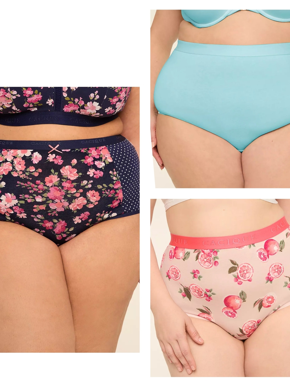 3 CACIQUE WOMEN'S PLUS  HIGH WAIST  SIZE 22-24
